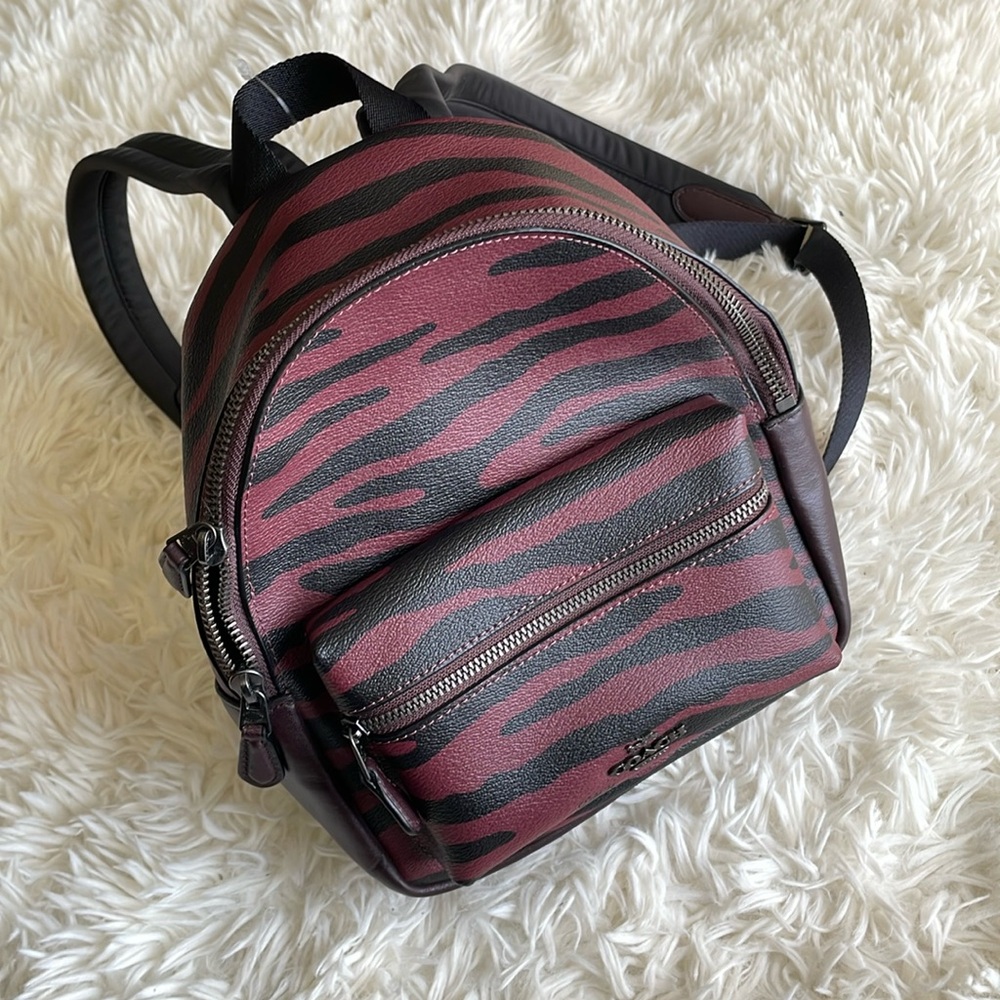 NWT Coach Mini Charlie Tiger Backpack